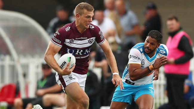 Tom Trbojevic could slot in on the wing for the Blues, if he stays fit. Picture: Mark Metcalfe/Getty Images