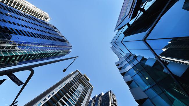 Apartment towers in Melbourne’s Southbank. (Picture: Rob Leeson)