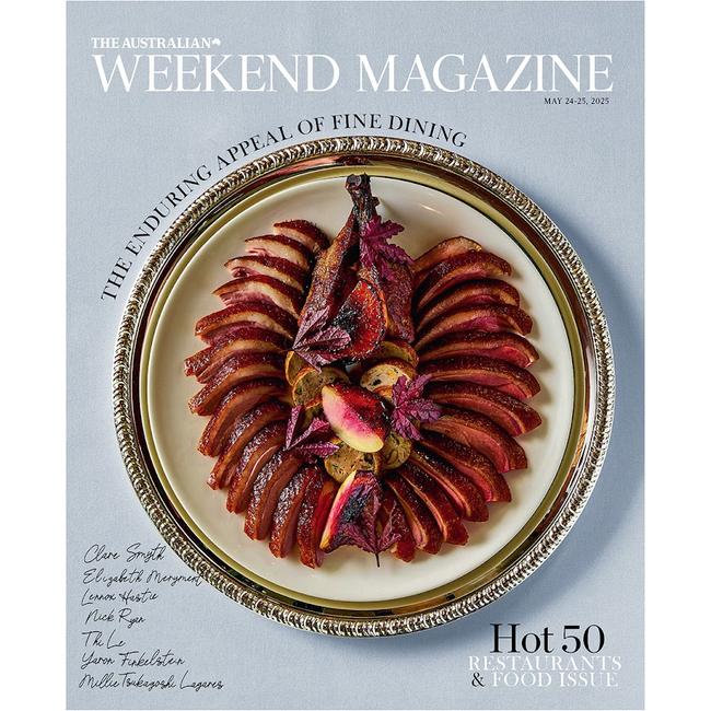 The Hot 50 Restaurants and Food Issue of The Australian Weekend Magazine, out this Saturday.