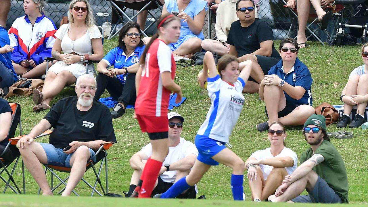 SOCCER: U 13 girls, Woombye V Nambour Yandina United. Picture: Patrick Woods.