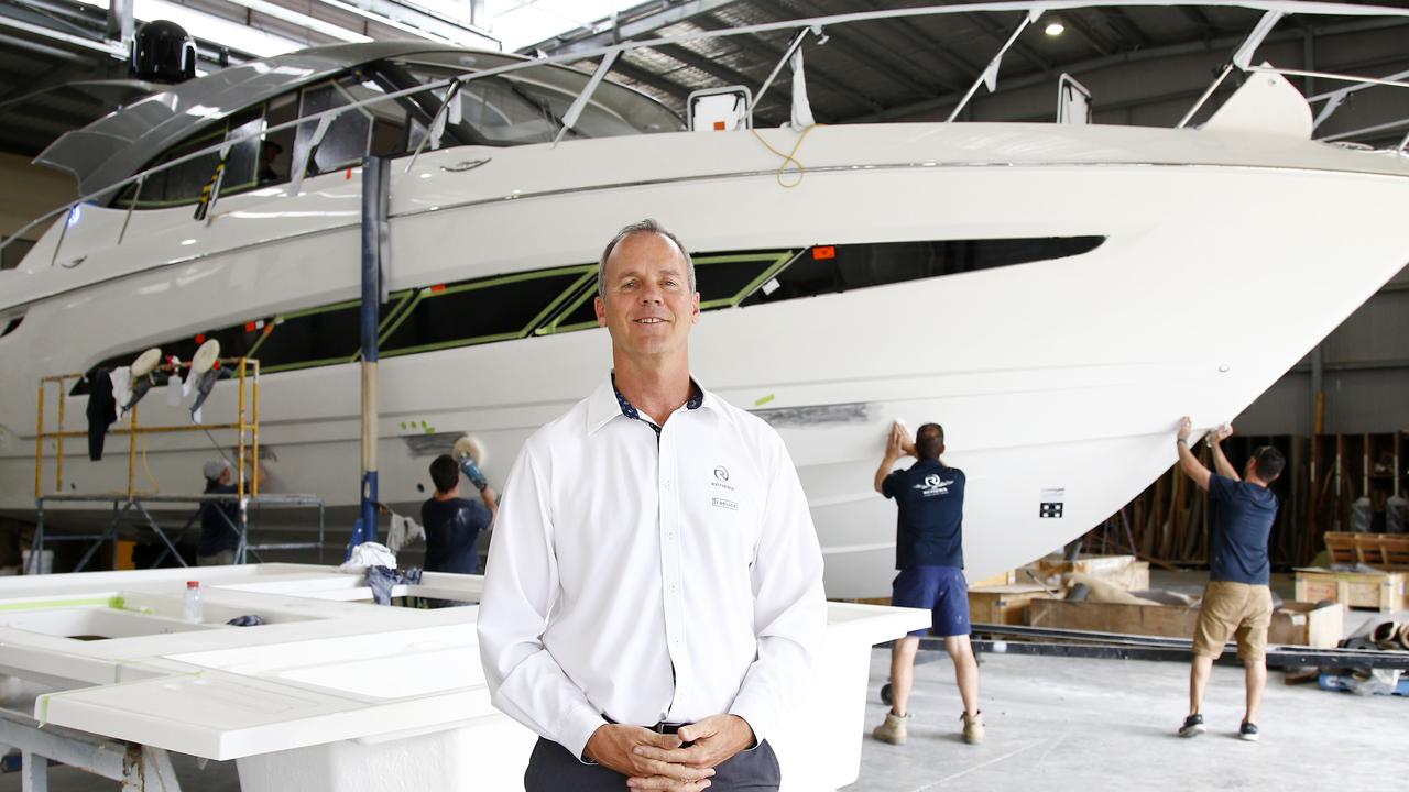 Riviera Australia chairman Rodney Longhurst at the factory in Coomera. Picture: Tertius Pickard