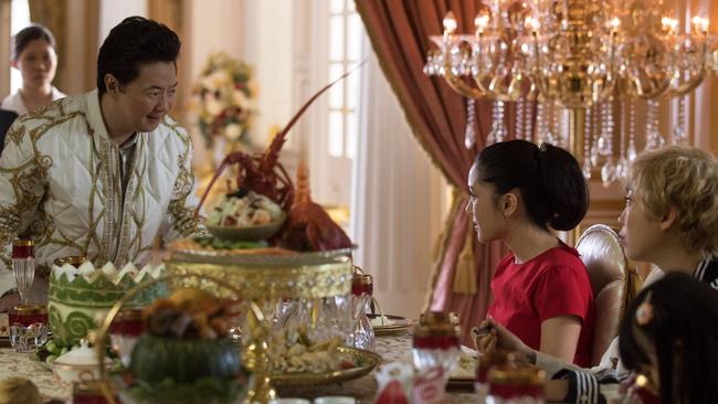 Ken Jeong, Constance Wu and Awkwafina in Crazy Rich Asians. Picture: Warner Bros Pictures