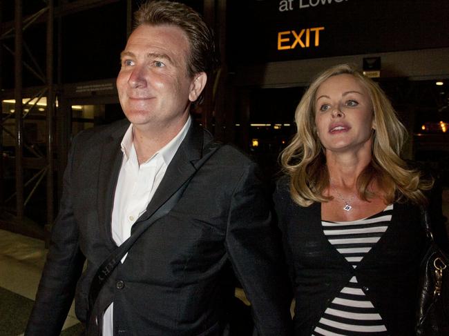 Mark McInnes with wife Lisa Kelly.