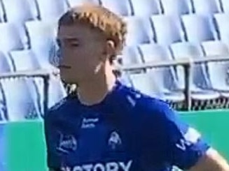 Lachlan Galvin was captured in Bulldogs kit. Source: @BecharaRob