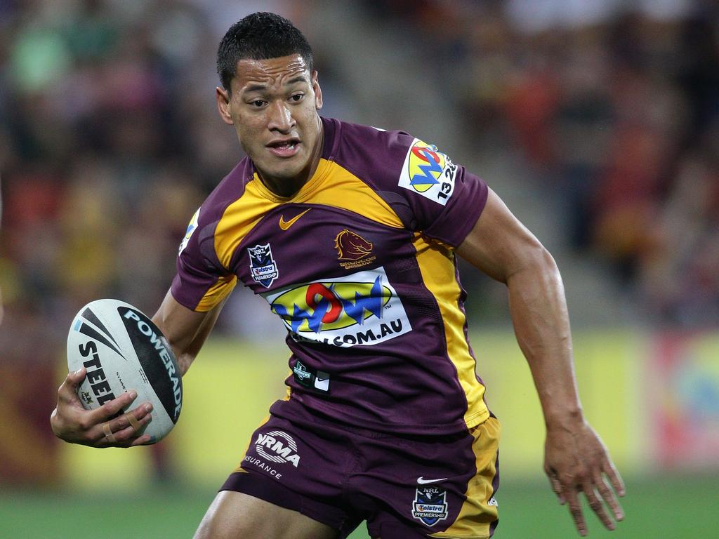 Folau used to play for the Broncos, after starting his career with the Storm.