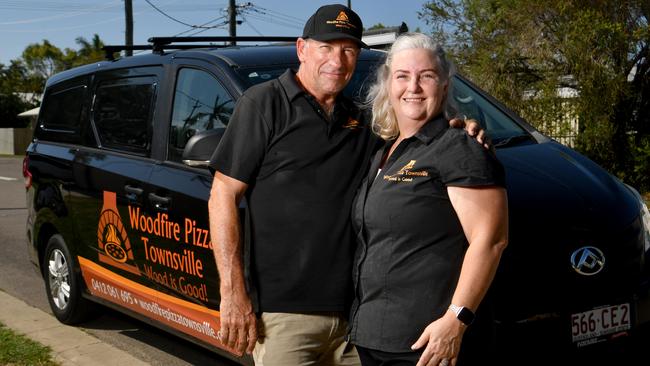 Winner of Townsville's Best Food Truck Craig and Kylie Jenkins from Woodfire Pizzas Townsville. Picture: Evan Morgan