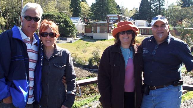 Robert and Julie Fento with Pat and Rita Sganga at Leura in 2007. A remarkable coincidence made them friends for life.