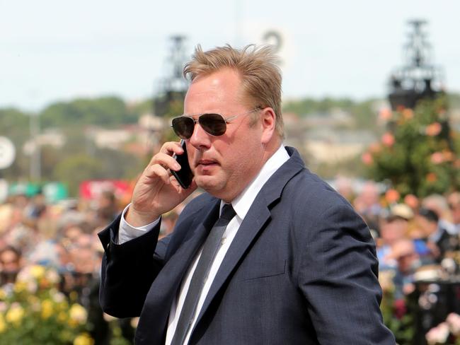 05/11/2019: Nick Williams in the mounting yard at Flemington race course on Melbourne Cup Day.  Stuart McEvoy/The Australian.