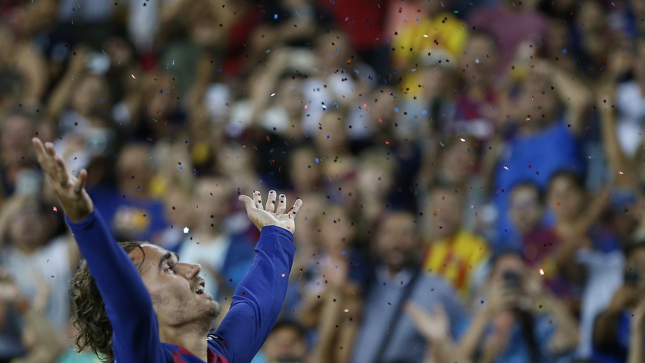 Antoine Griezmann was typically over the top with his celebrations.