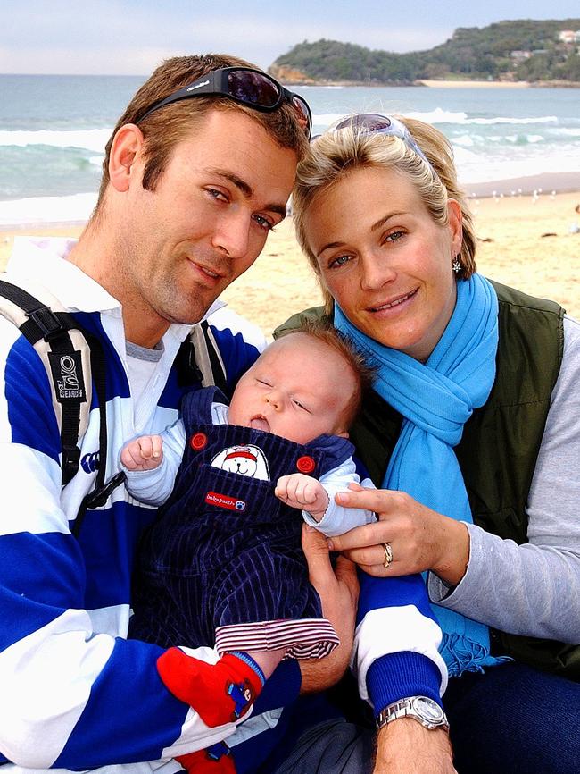 The couple when they welcomed their son in 2003 Picture: Ros Cannon 