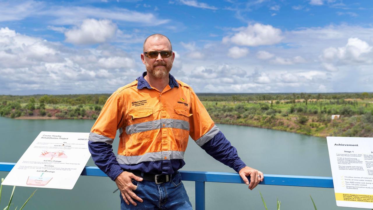 Alex is helping to transform the former Cosmo mine site into a healthy ecosystem. Picture: Supplied