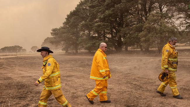 Firefighters battled blazes on Boxing Day. Picture: NewsWire / Diego Fedele