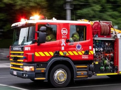 Firefighters race to a blaze in Melbourne. Picture: Supplied