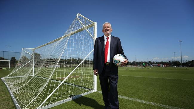 Wanderers chairman Paul Lederer’s sideline spray of match officials is being scrutinised by Football Australia. Picture: Britta Campion / The Australian