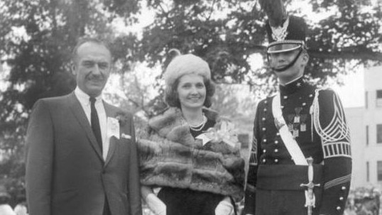 The young Donald Trump with his parents, Fred C. and Mary Anne Trump, at the New York Military Academy. Picture: Donald Trump/Instagram