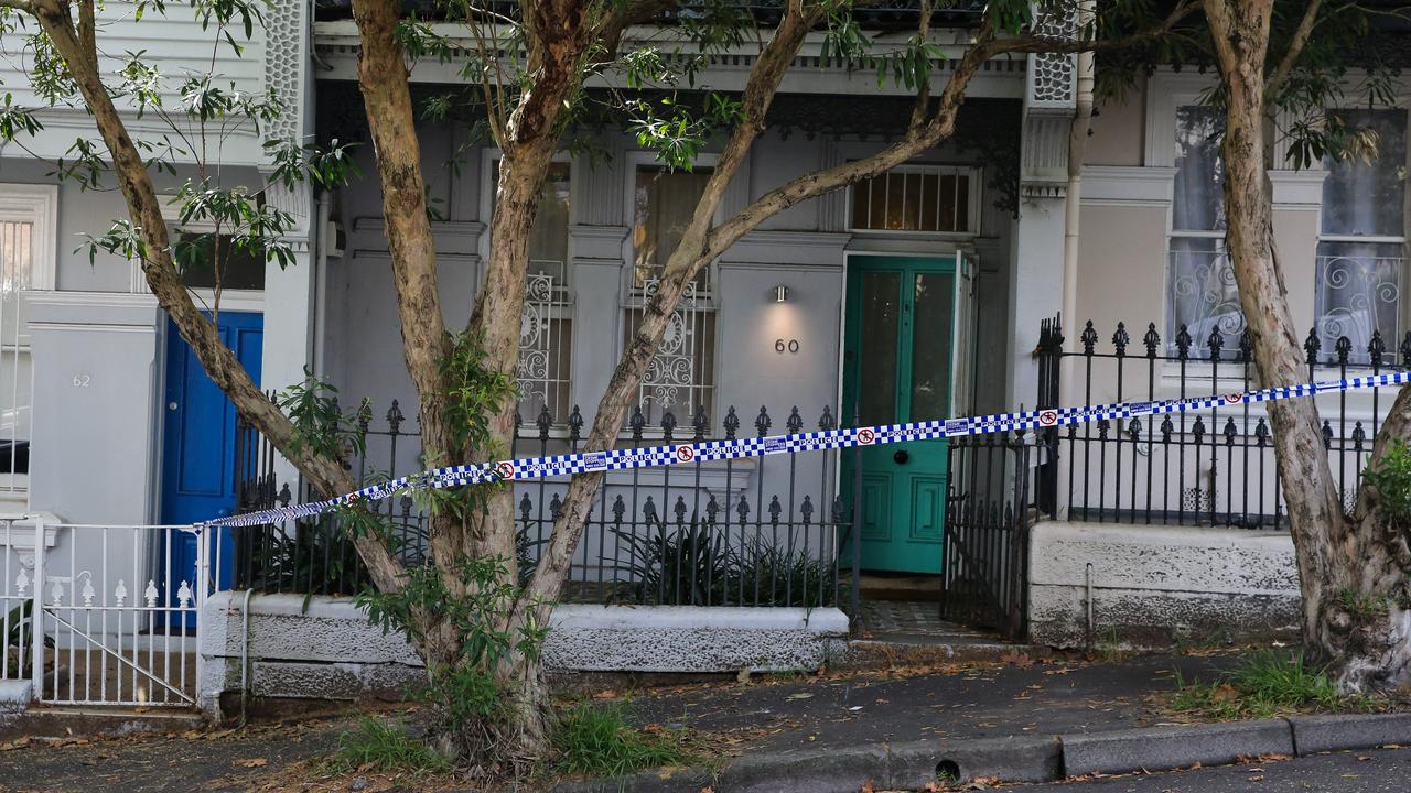 A view of Jessie Bairds home in Paddington which is still under investigation by Police after the disappearance of Qantas Flight Attendant Luke Davies and his partner Ten TV Reporter Jesse Baird. Picture: NCA NewsWire / Gaye Gerard