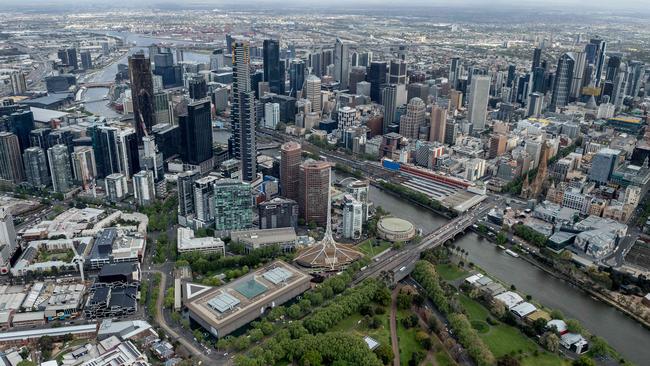 Melbourne CBD’s has taken a big hit as a result of the pandemic. Picture: Jake Nowakowski