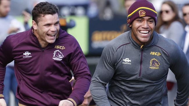 James Roberts and Ofahengaue are both committed to the Broncos. (AAP Image/Regi Varghese)