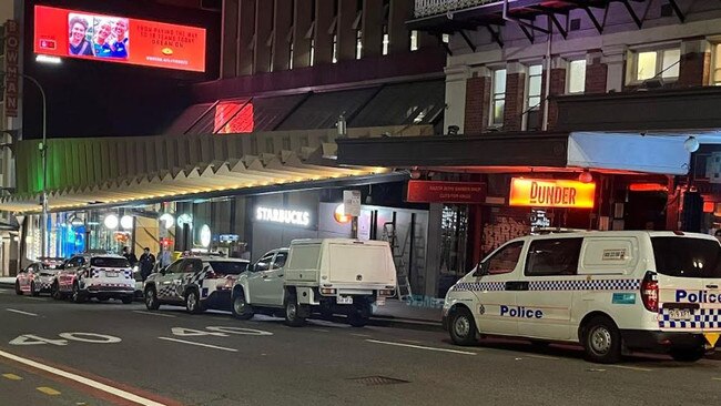 A man is feared dead after a five-storey fall from a building in Edward St in Brisbane's CBD.