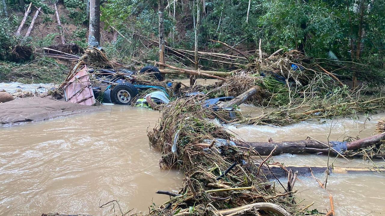 The kinds of creeks Mullumbimby resident Melita Flynn walked through with her pregnant daughter. Picture: Zali Spinner