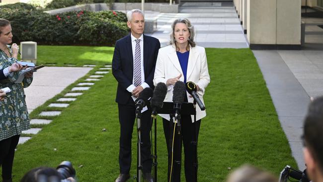 There’s speculation Immigration Minister Andrew Giles and Home Affairs Minister Clare O'Neil could be moved in the reshuffle. Picture: NewsWire / Martin Ollman