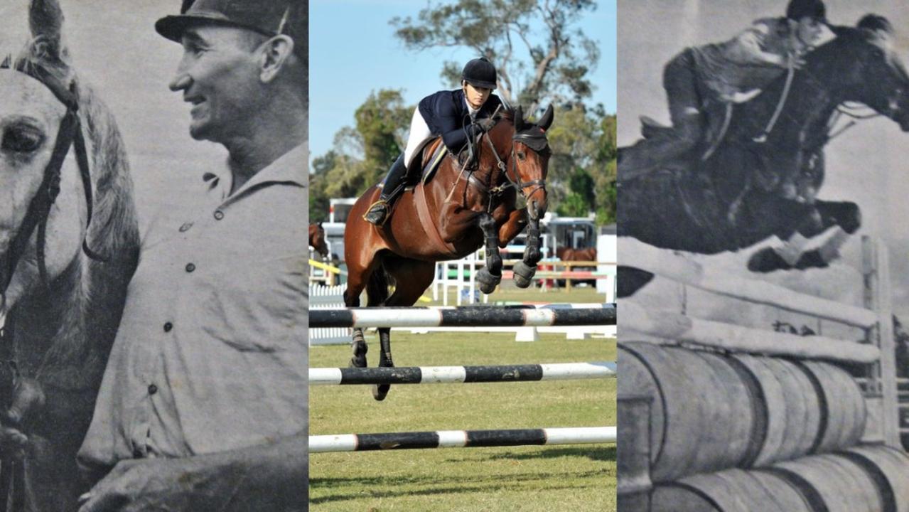 The Christensen family are known for their horsemanship talents. Pictured from left: Wally Christensen, Ashlee Christensen and Reg Christensen.