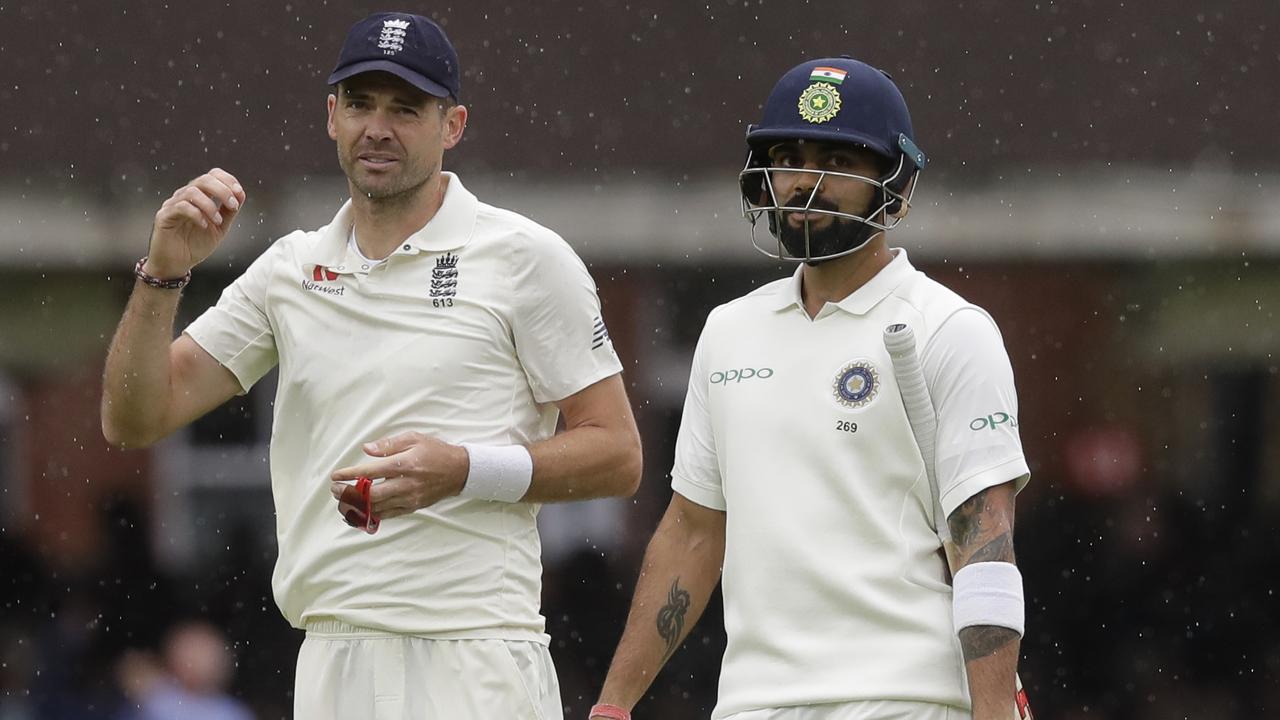 James Anderson had a very good day. Virat Kohli did not.