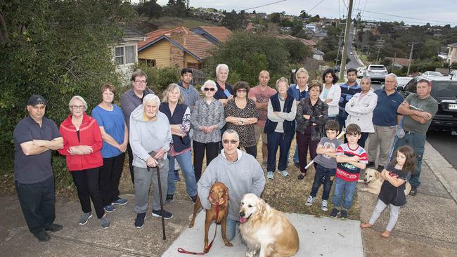 Northumberland Rd residents are worried about overdevelopment. Picture: Ellen Smith