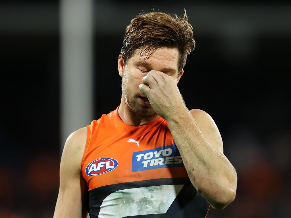 Toby Greene looked rusty. Picture: Mark Kolbe/Getty Images