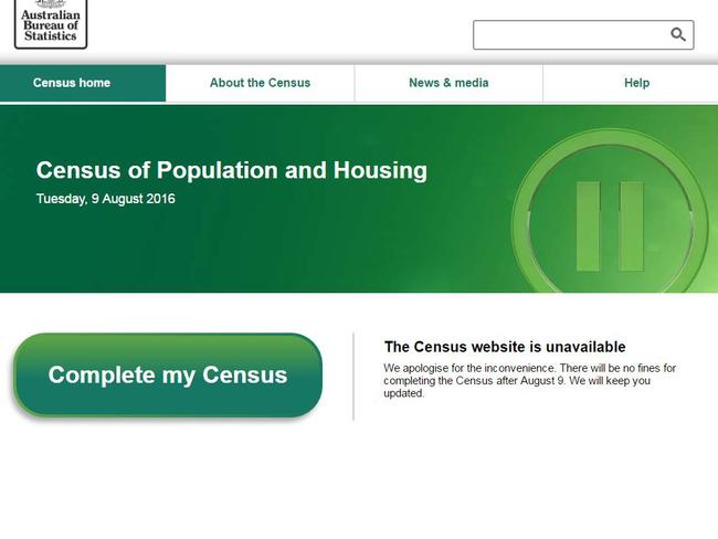 Australians trying to complete their Census received this message.