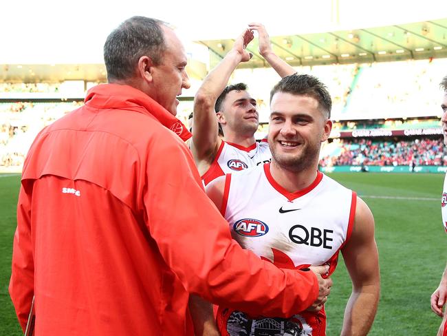 Tom Papley tried to get out of the Swans and failed. Picture: Brett Costello