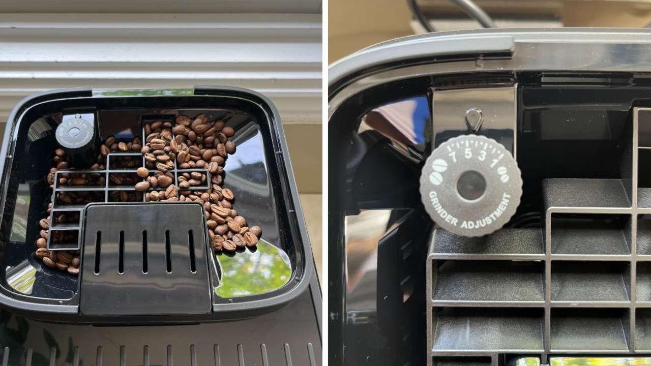 The De'Longhi Magnifica Evo Next grinds your coffee beans just how you like them, every single cup. Picture: Kara Byers