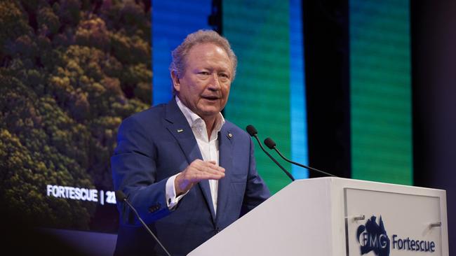 Fortescue’s Andrew Forrest is still a lock for his keynote address on Tuesday.