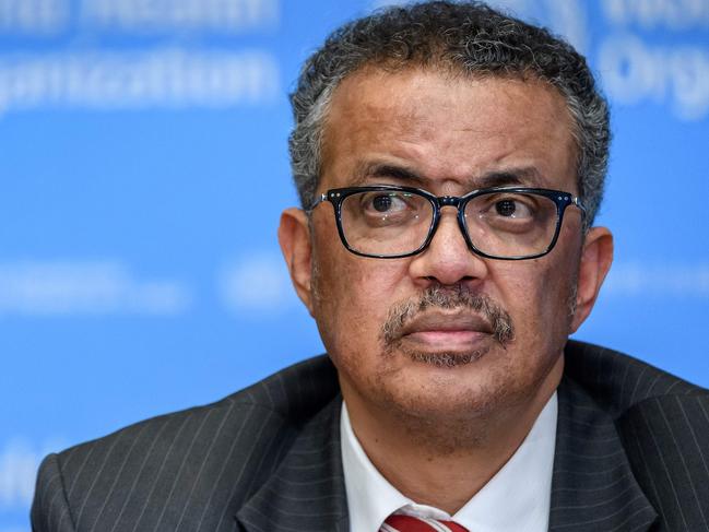 World Health Organisation Director-General Tedros Adhanom Ghebreyesus. Picture: AFP