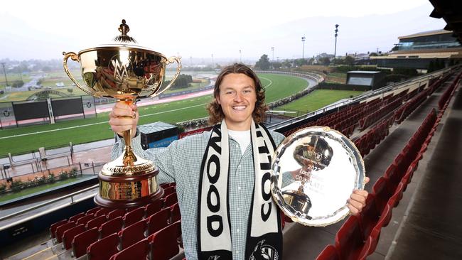 Collingwood premiership player Jack Ginnivan at Moonee Valley. Picture: David Caird