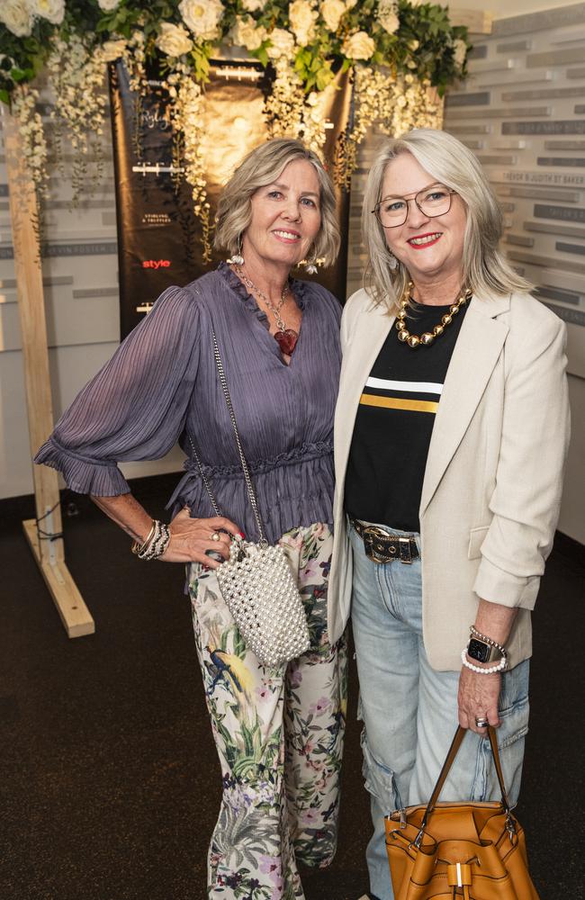 Anette Skinner (left) and Lorene Hilditch at Toowoomba Fashion Festival at The Armitage Centre, Saturday, March 16, 2024. Picture: Kevin Farmer