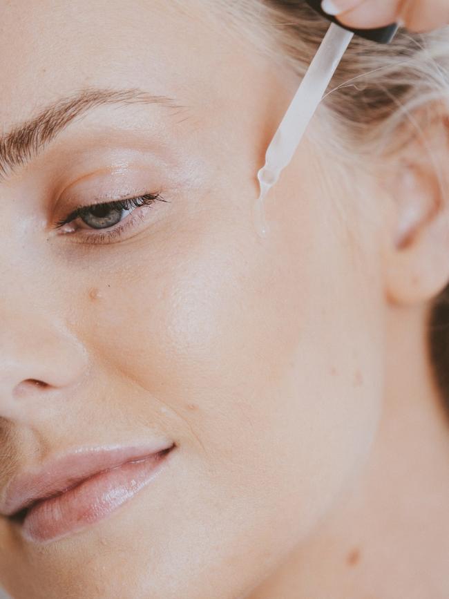 Potential side effects include skin sagging and dryness, particularly in the face. Above, collagen treatment. Picture: supplied