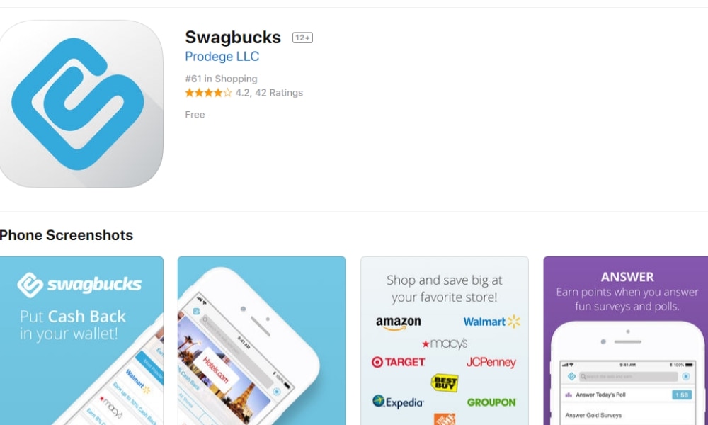 Swagbucks best sale macys coupons