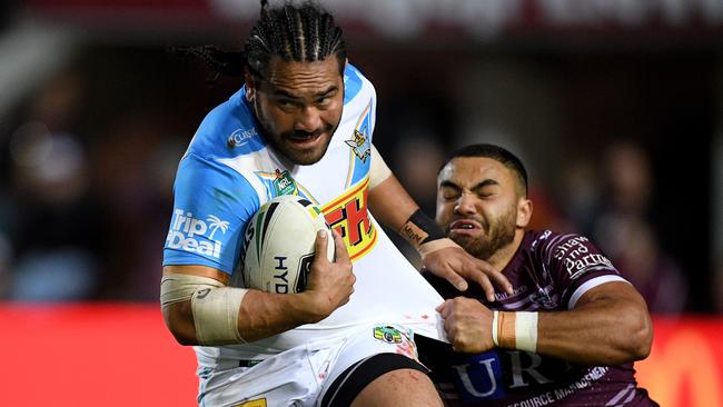 Konrad Hurrell has played his last game for the Titans after agreeing to a deal with Super League club Leeds. Photo: AAP