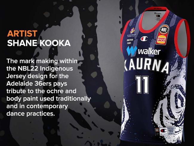 Indigenous jersey: Adelaide 36ers.