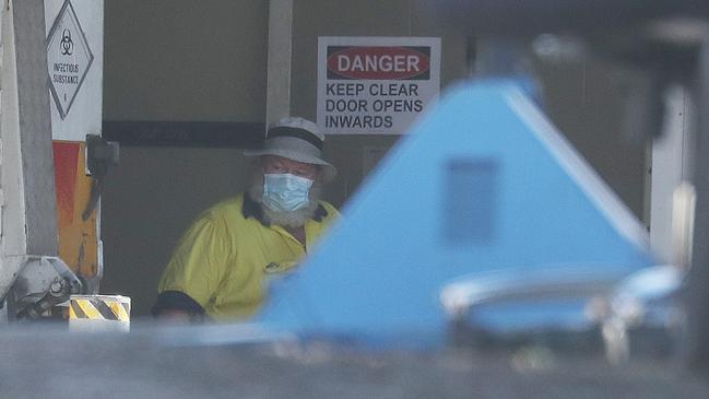 Workers at the Brisbane Youth Detention Centre. Picture: Annette Dew