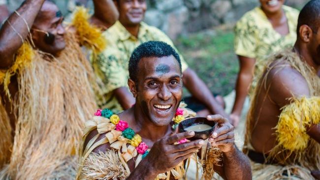Kava ceremony at Turtle Island.