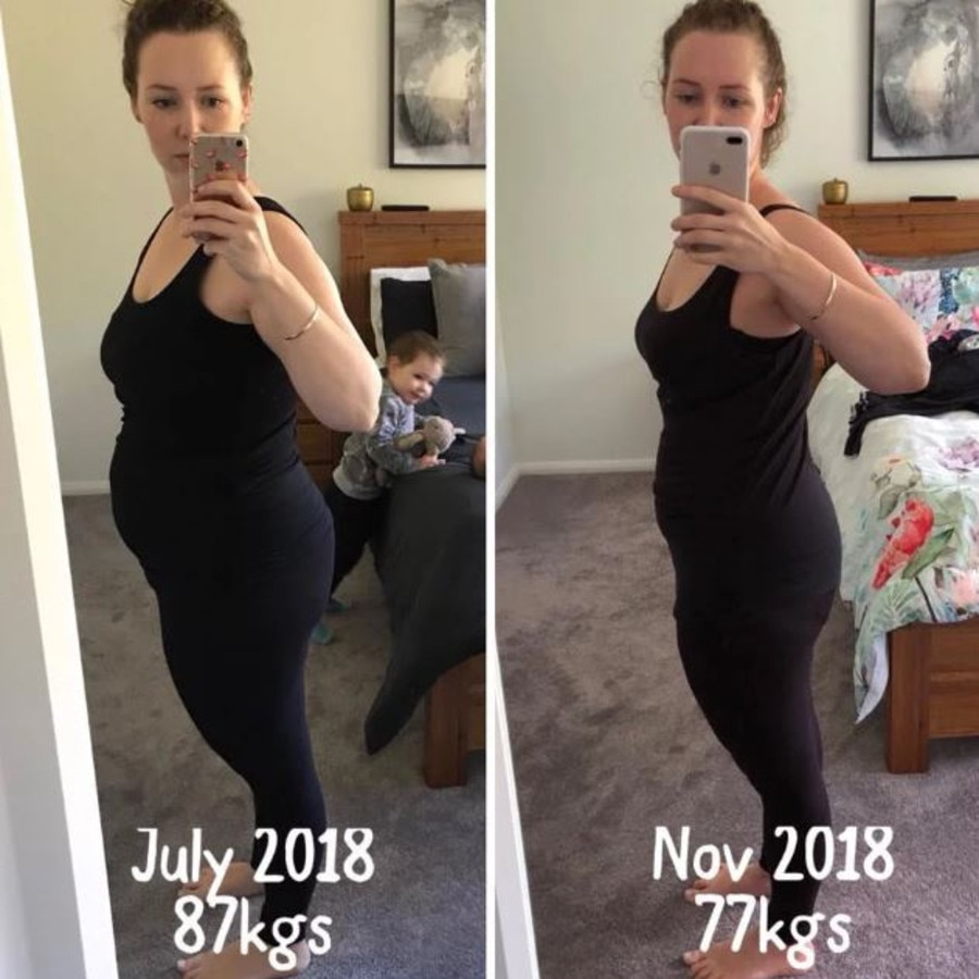 After she gave birth to her first child, she decided she no longer wanted to live an unhappy life and began her lifestyle transformation. Picture: The Healthy Mummy