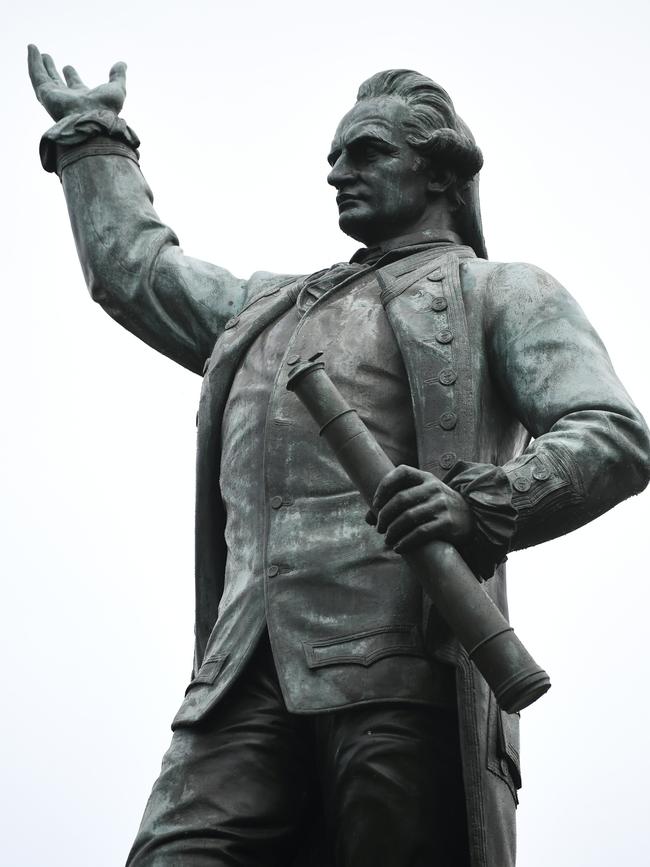 The Captain Cook statue in Sydney’s Hyde Park. Picture: AAP