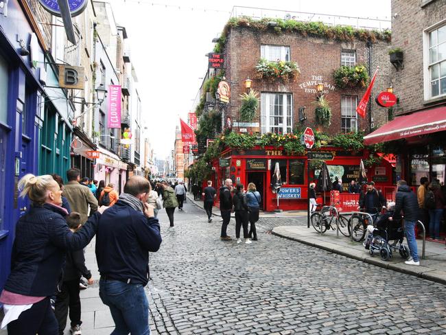 The Temple Bar area in Dublin City. Picture: Padraig O'Reilly