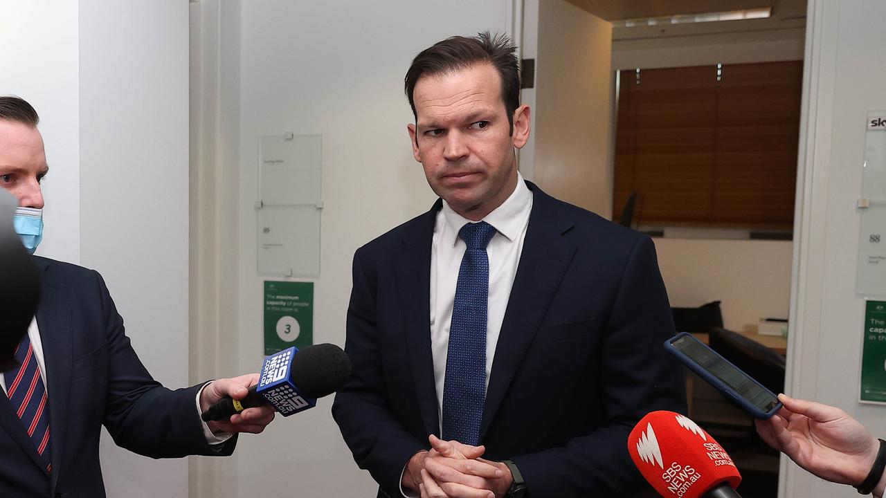 Prominent Nationals Senator Matt Canavan spoke to media in Parliament House Canberra. Picture: NCA NewsWire / Gary Ramage