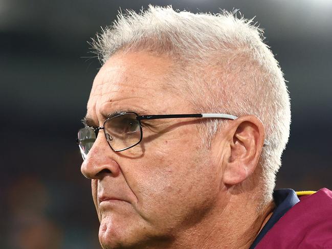 BRISBANE, AUSTRALIA - JUNE 29: Lions head coach Chris Fagan looks on during the round 16 AFL match between Brisbane Lions and Richmond Tigers at The Gabba, on June 29, 2023, in Brisbane, Australia. (Photo by Chris Hyde/AFL Photos/via Getty Images)