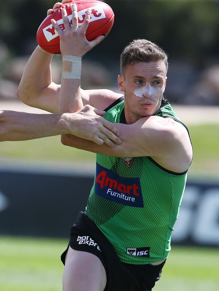 Orazio Fantasia at Essendon training. Picture: Michael Klein