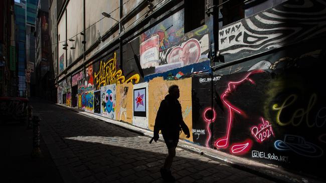 Melbourne’s CBD is still a ghost town. Picture: NCA NewsWire