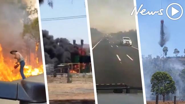 QLD Bushfires: Latest footage as fires continue to rage